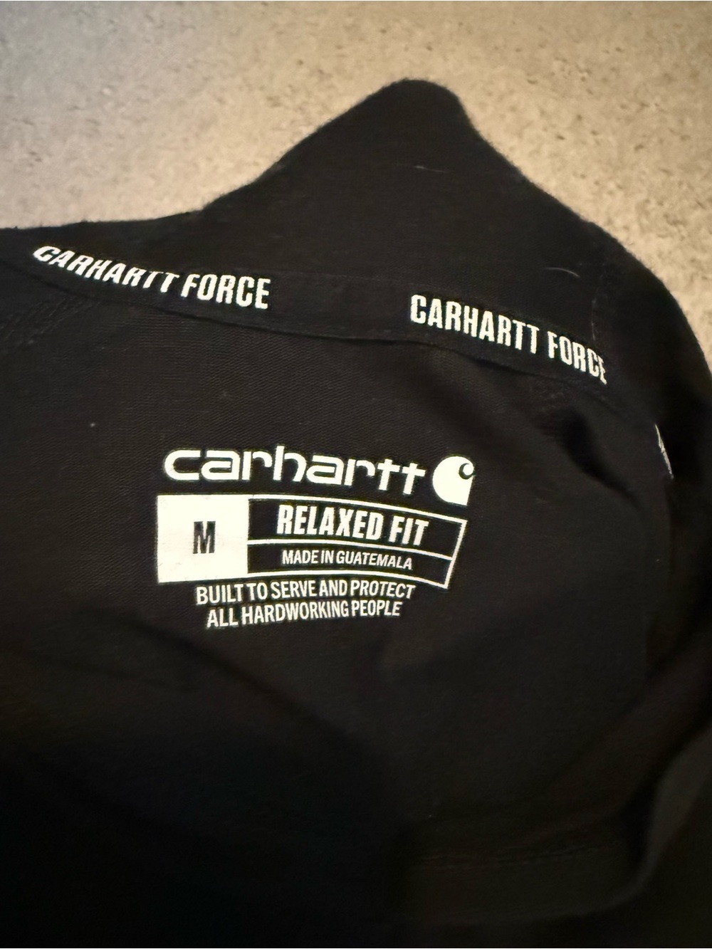 Carhartt Black Relaxed Fit Hooded Tee - Picture 3 of 3